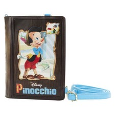 Official Pinocchio 1940 Classic Book Faux Leather Convertible Crossbody Bag