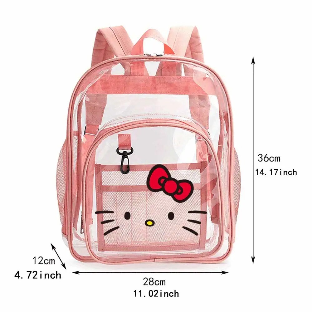 hello kitty 12 inch backpack & FRIENDS EVA MOLDED W/SEQUINS &PRINT IN BACK Another great addition is the 2 side pockets Hello Kitty small 12-inch pink