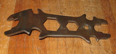 FORMED STAMPED STEEL BICYCLE MULTI  FUNCTION UNIVERSAL WRENCH - UNMARKED