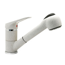 Mitigeur Monocommande Évier Cuisine Avec Douchette Extractible Granit Avoine