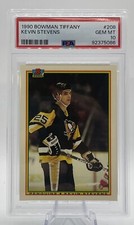 1990 Bowman Tiffany KEVIN STEVENS #208 RC PSA 10 Gem Mint Glossy LOW POP 🏒🔥