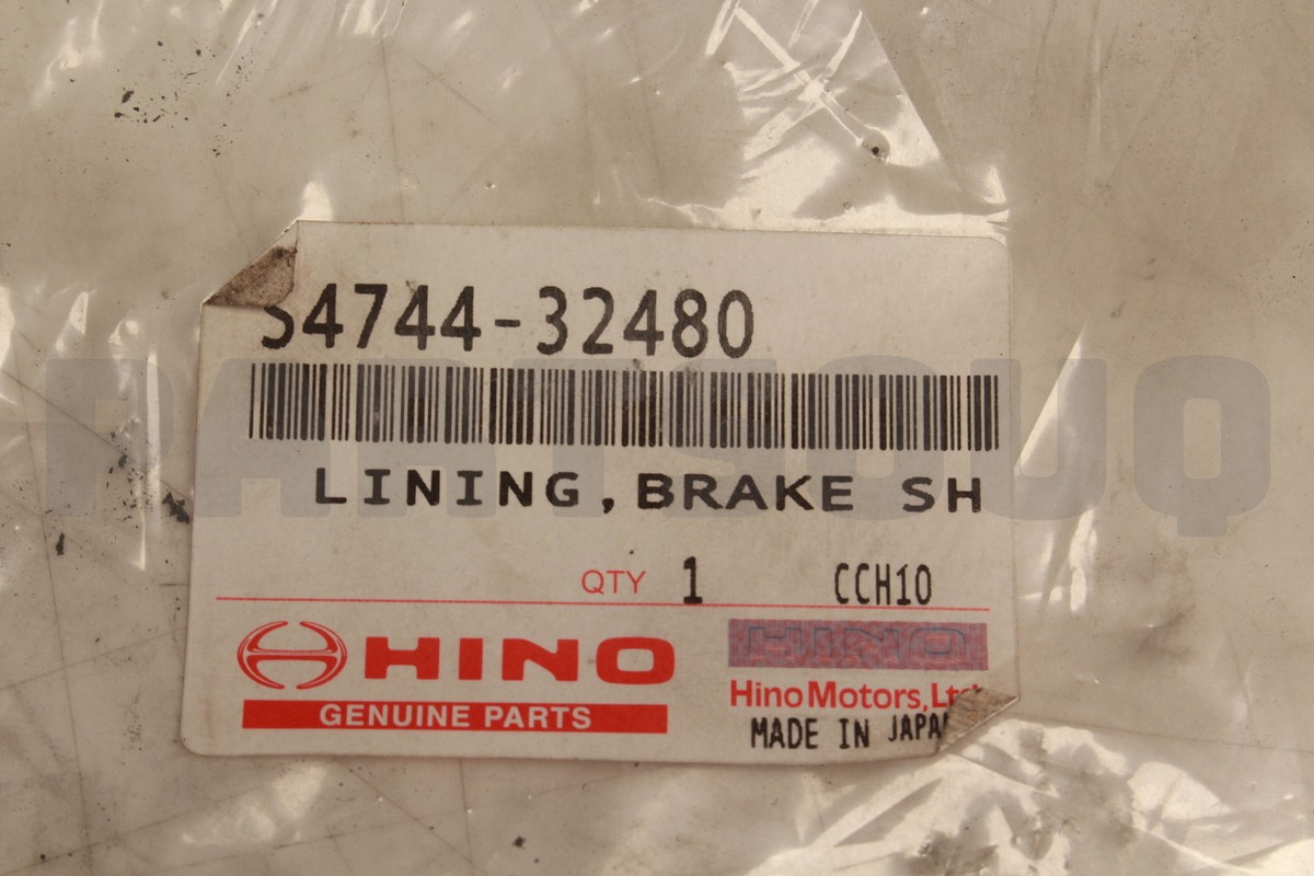 S474432480 Genuine Toyota LINING, RR BRAKE SHOE S4744-32480 | eBay 