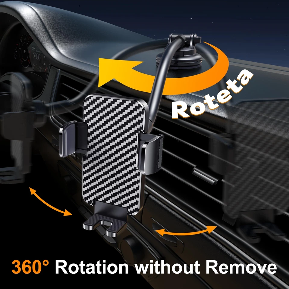 Phone Holders for your Car [Long Flexible Neck] Car Phone Mount - Anti-Shake - Image 4 of 4