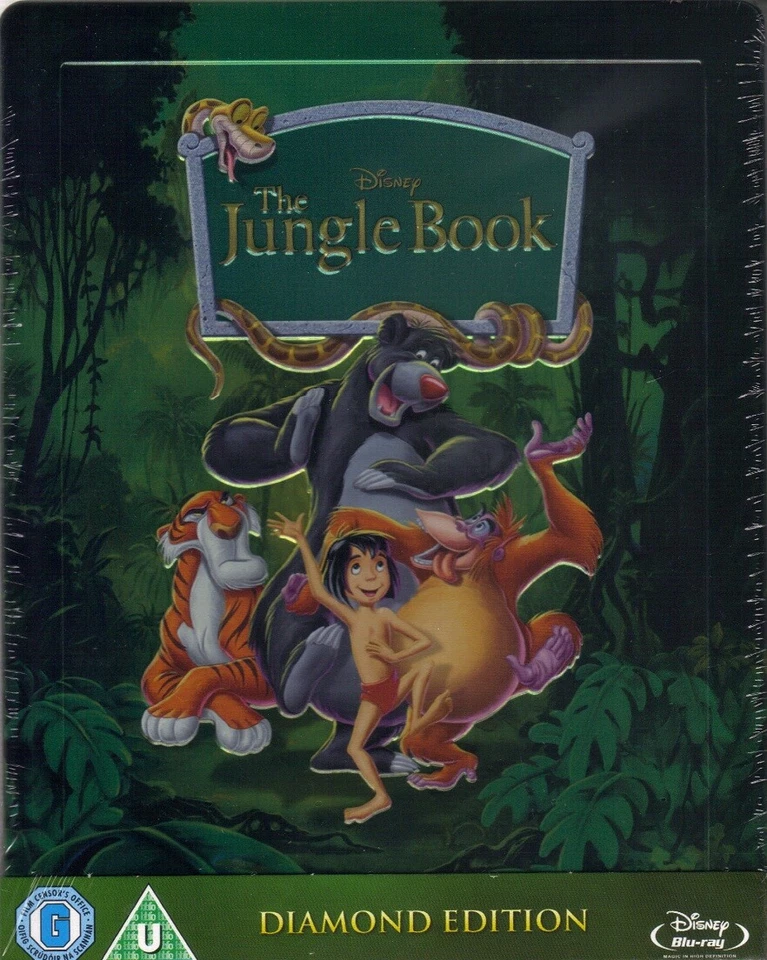 The Jungle Book SteelBook Blu-ray UK Zavvi Exclusive [1967] No Dent - ShpNextDay Foto 2 de 4