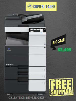 Konica Minolta Bizhub 558 - Copier Printer Scanner Fax MFP - Low Meter 