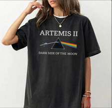 Artemis II Mission T-Shirt, Dark Side of Space Tee, Future Moon Mission Shirt