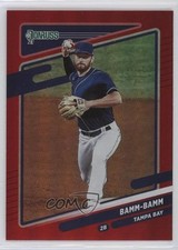 2021 Panini Donruss Variation Holo Red Brandon Lowe (Bamm-Bamm) #155 0t2