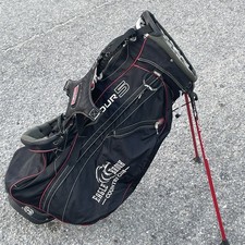 Sun Mountain Four 5 Dual Strap 14 Divider Golf Stand Bag w Raincover Black/Red