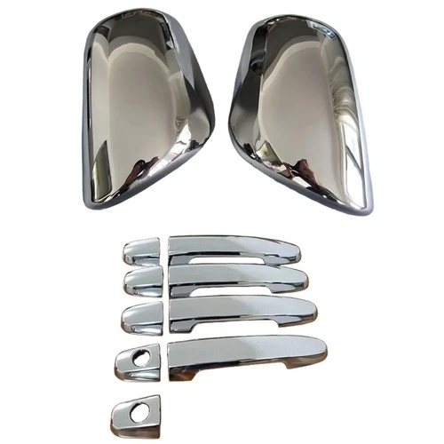 Chrome Mirror Side Door Handle Bowl Cover Trim For 07-11 Toyota Camry 11pcs