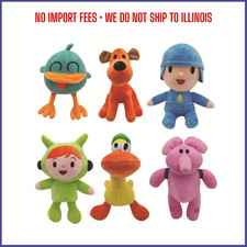 Pocoyo Plush Doll Kawaii Elly Elephant Barto Duck Stuffed Animal Toy FREESHIP