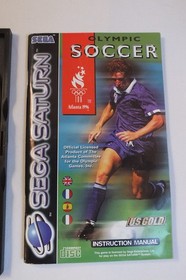 RARE Ancien Jeu SEGA SATURN -- OLYMPIC SOCCER -- PAL -- CIB -- 1996