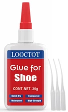 30g Super Instant Shoe Glue - Waterproof Bonding for Leather & Rubber Repairs.