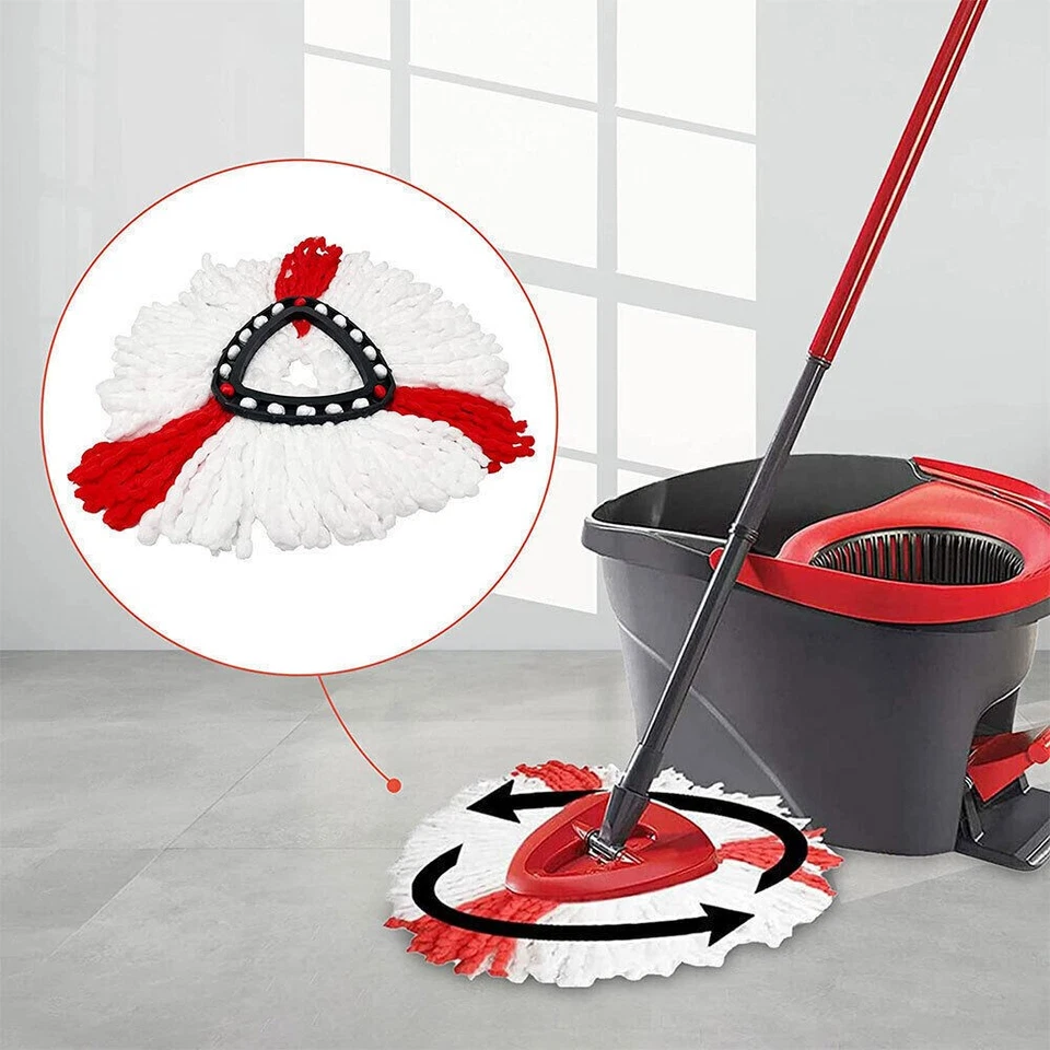 5x 10x Wischbezug Clean Moppkopf Ersatzkopf für Vileda Turbo Wischmop Easy Wring - Bild 4 von 4