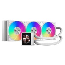 360mm AIO CPU Cooler with 2.4-inch IPS LCD Display, ARGB Fans, White