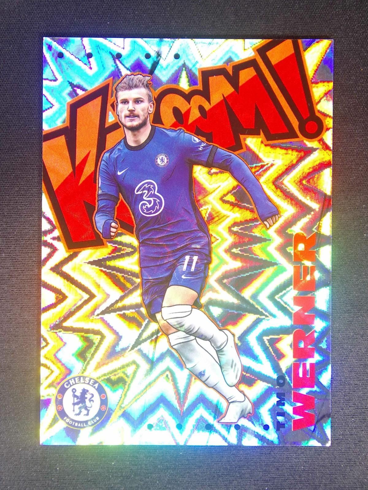 2020-21 Panini Prizm Premier League Timo Werner #6 Kaboom Case Hit SSP