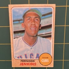Topps 1968 Ferguson Jenkins #410 Chicago Cubs Baseball Card Base Card