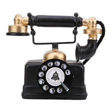 Vintage Retro Antique Phone Wired Corded Landline Telephone Desk Decor Ornament