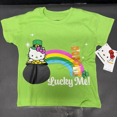 St Patrick s Day Hello Kitty Lucky Me T-shirt - Size 4T - New
