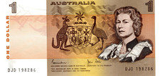 1982 Australia Johnston/Stone $1 Decimal Banknote