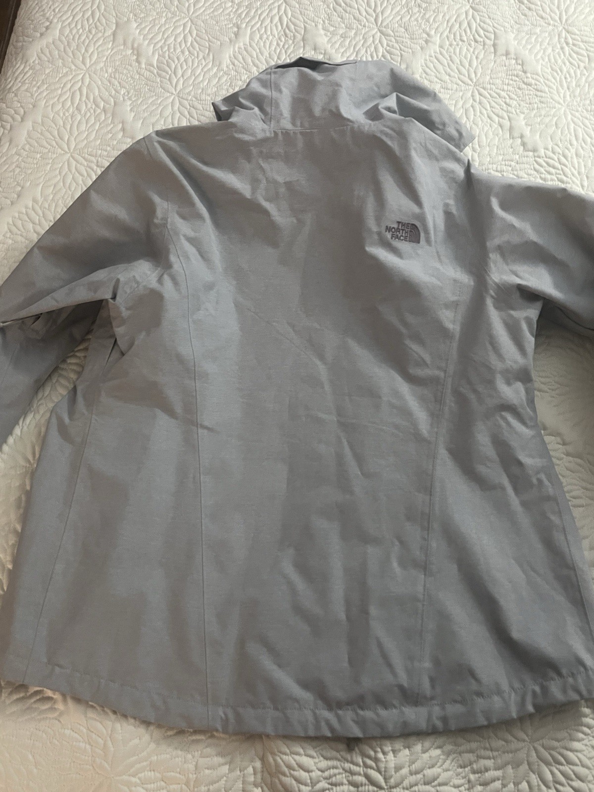 North Face Shell Rain Jacket EUC Large Grey - image 2