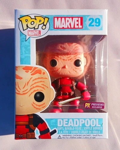 Funko Pop! Marvel Deadpool #29 (Unmasked) PX Previews Exclusive Vaulted 2016