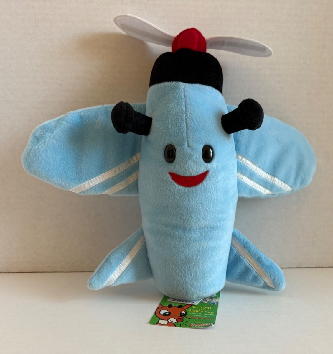 NWT CVS Rudolph Red Nosed Reindeer Misfit Toys 13" Plane Plush Blue Airplane