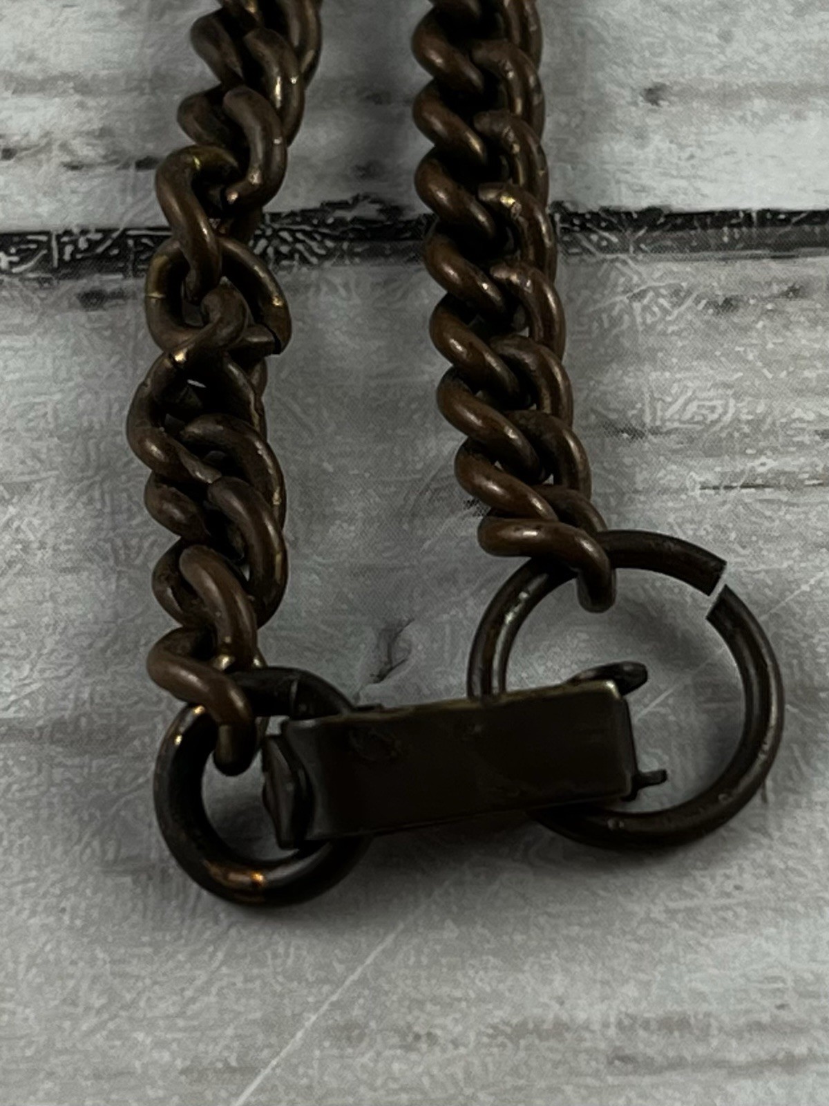 Vintage Copper Rectangular Pendant With Teardrop … - image 4