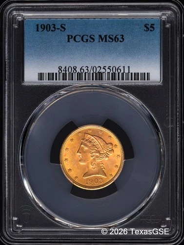 1903-S Liberty Double Eagle — photo from the most recent tracked eBay sale