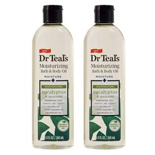 Dr. Teals Bath  Body Oil Gift Set 2 Pack, 8.8oz Ea. - Rejuvenating Eucalyp...