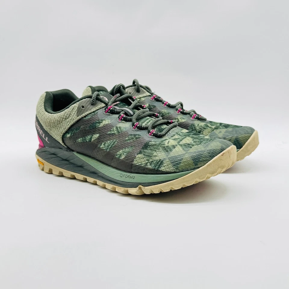 Merell Zapatos Mujer 7 Verde Antora 2 Trail Exterior Tenis Vibram Trainer Foto 2 de 4