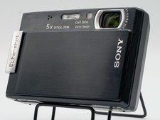  MINT Sony Cyber-shot DSC-T100 Black 8.1MP 5x Zoom Digital Camera Tested Japan