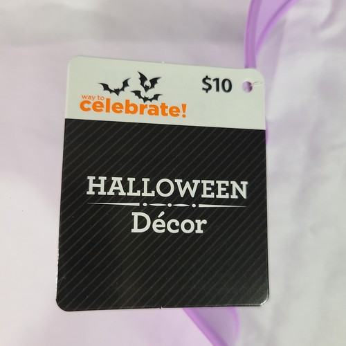 Modi per Festeggiare Halloween 10" Fantasma Viola Decorazione da Interno Orig. 10€ - Foto 3 di 6