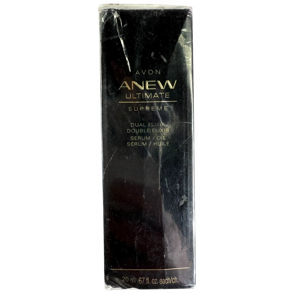 Suero/aceite Avon Anew Ultimate Supreme Dual Elixir 0,67 OZ - ¡Nuevo en caja sellada! Foto 3 de 4