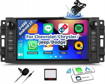 OiLiehu Navigationsradio 7'' Chevrolet/Chrysler/Jeep/Dodge 2G+64G