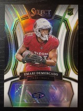 2023 Panini Select Emari Demercado Rookie White Prizm Auto /49 (RC) Cardinals