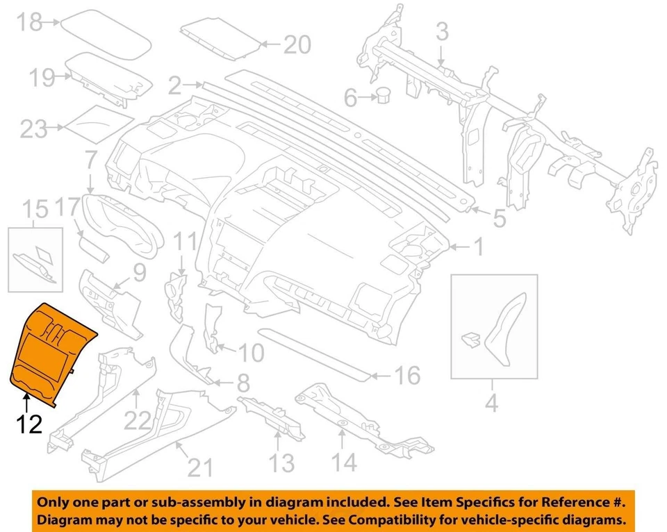 Interruptor de peligro de ventilación de aire para tablero central Subaru Forester 2017-2018 66065FJ020 OEM Foto 3 de 4