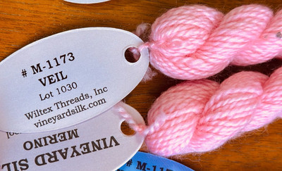 Vineyard Silk 100% Merino wool M-1173 Veil dye lot 1186 3 skeins  CC