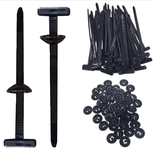 Heavy Duty Nylon Zip Tie Buckles – Self-Locking Car Bumper Fasteners (100 Pack, UV Resistant) - View #10
