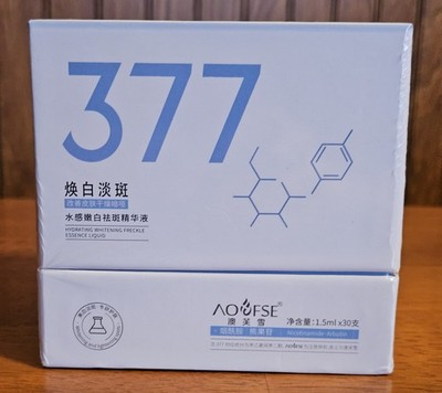 Aofse 377 Hydrating Whitening Freckle Essence for Dark Spots, 1.5ml × 30 Vials