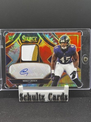 Mike Green 2025 Panini Select Rookie Patch Auto Tie-Dye /25 #RSMP-MGR