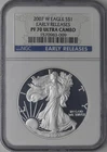 2007-W American Silver Eagle - NGC PF70 Ultra Cameo Early Releases ✪COINGIANTS✪