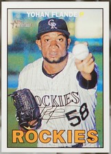 2016 Topps Heritage #298 Yohan Flande Baseball NM