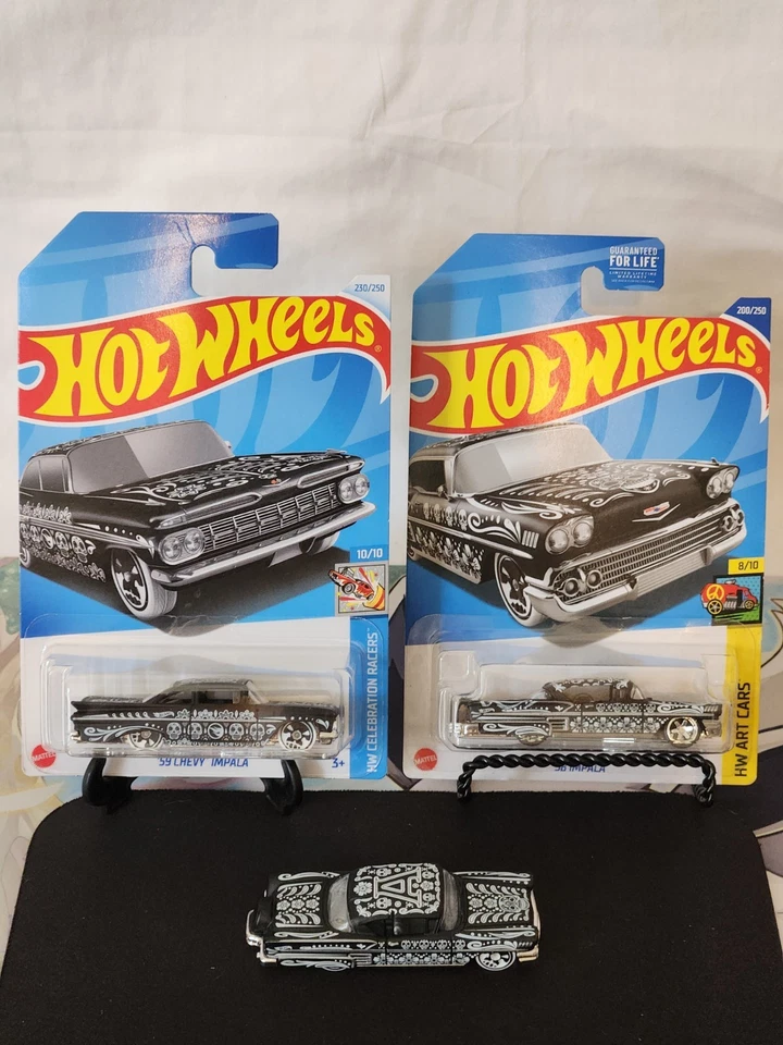 HotWheels 2-58, 59 Chevy Impala Treasure Hunt. 1 CUSTOM Wheel Swap Free Shipping - Image 2 of 4
