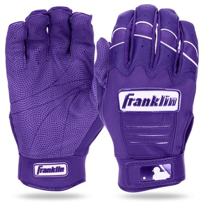 Franklin Sports CFX Pro Adult XL Purple MLB Batting Gloves Leather