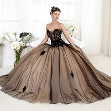 Gothic Mermaid Wedding Dresses Backless VNeck Sleeveless Black Lace Bridal Gowns