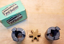 Boston Gear Works. 1" Three-Jaw Coupling  with Bronze Gear