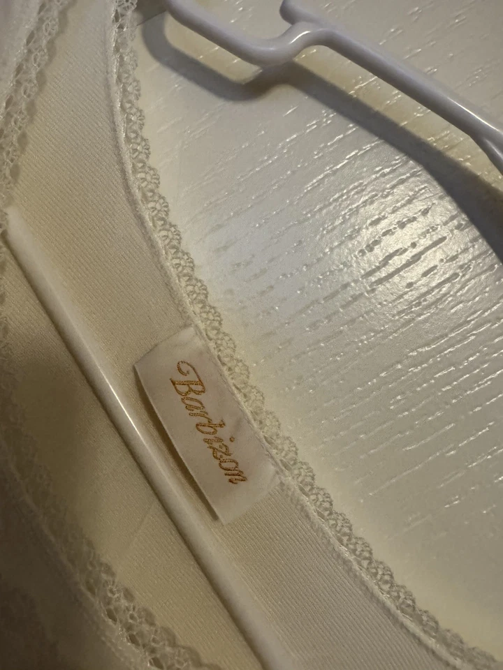 Camisón Romántico Bordado Barbizon Transparente L-XL leer Foto 3 de 4