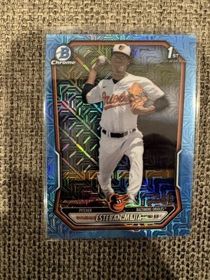 ESTEBAN MEJIA 2026 Bowman Chrome Blue Mojo  125/499 1st Bowman Orioles