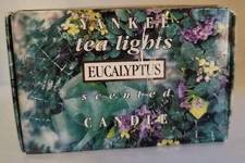 Yankee Candle Scented Tea Lights One Box w/12 ~0.35 oz Eucalypsus Tealights