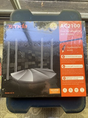 Tenda AC2100 Smart WiFi Router AC19 - Dual Band Gigabit Wireless Up To 2033 Mbp
